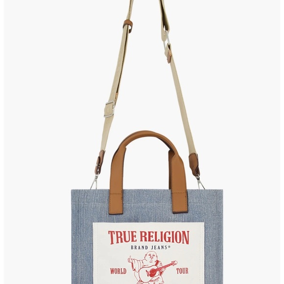 NWT True Religion Twill Medium Tote Bag SOLD OUT ONLINE!! - Picture 8 of 8